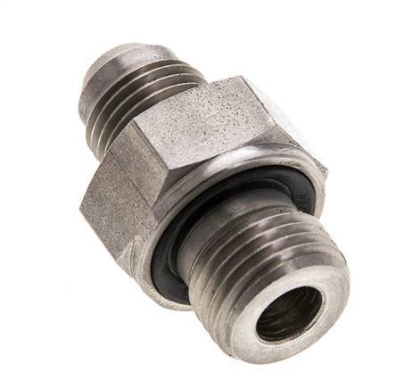 JIC Double Nipple M16 X 1.5 x UNF 9/16''-18 Stainless Steel FKM 275bar (3863.75psi)