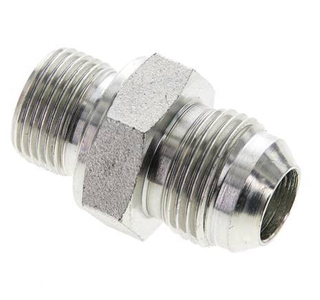 JIC Double Nipple M20 X 1.5 x UNF 7/8''-14 Steel NBR 210bar (2950.5psi)