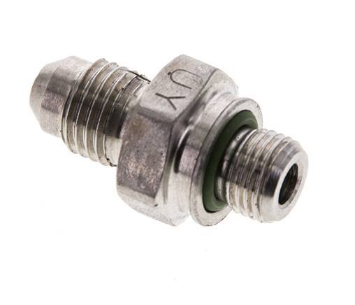 JIC Double Nipple M10 X 1 x UNF 7/16''-20 Stainless Steel FKM 310bar (4355.5psi)