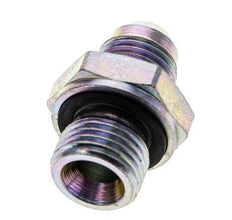 JIC Double Nipple M16 X 1.5 x UNF 9/16''-18 Steel NBR 275bar (3863.75psi)