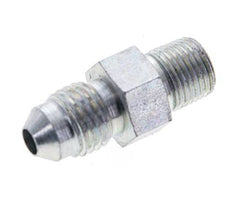 JIC Double Nipple UNF 7/16''-20 x 1/8'' NPT Steel 310bar (4355.5psi) [2 Pieces]