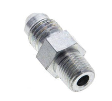 JIC Double Nipple UNF 7/16''-20 x 1/8'' NPT Steel 310bar (4355.5psi) [2 Pieces]