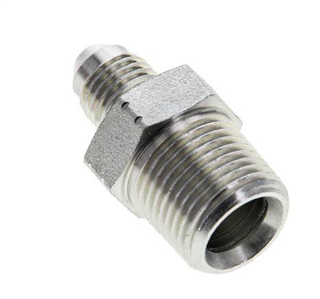 JIC Double Nipple UNF 7/16''-20 x 3/8'' NPT Steel 210bar (2950.5psi) [2 Pieces]