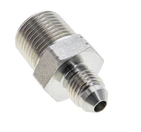 JIC Double Nipple UNF 7/16''-20 x 3/8'' NPT Steel 210bar (2950.5psi) [2 Pieces]