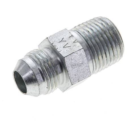 JIC Double Nipple UNF 3/4''-16 x 1/2'' NPT Steel 210bar (2950.5psi) [2 Pieces]