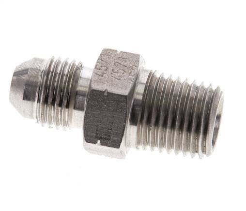 JIC Double Nipple UNF 1/2''-20 x 1/4'' NPT Stainless Steel 275bar (3863.75psi)