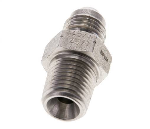 JIC Double Nipple UNF 1/2''-20 x 1/4'' NPT Stainless Steel 275bar (3863.75psi)