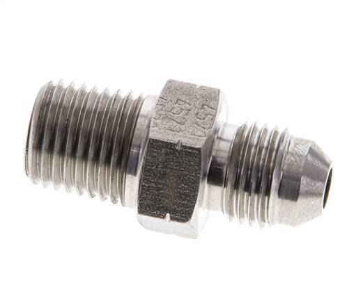 JIC Double Nipple UNF 1/2''-20 x 1/4'' NPT Stainless Steel 275bar (3863.75psi)