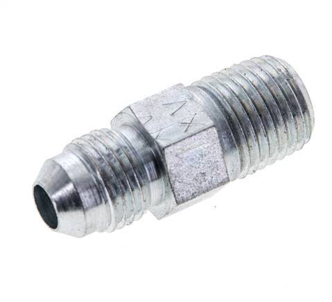 JIC Double Nipple UNF 1/2''-20 x 1/4'' NPT Steel 275bar (3863.75psi) [2 Pieces]