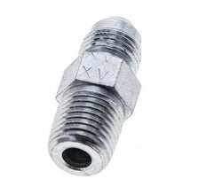 JIC Double Nipple UNF 1/2''-20 x 1/4'' NPT Steel 275bar (3863.75psi) [2 Pieces]