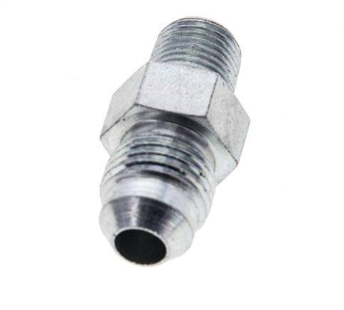 JIC Double Nipple UNF 1/2''-20 x 1/8'' NPT Steel 275bar (3863.75psi) [2 Pieces]