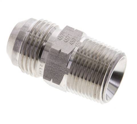 JIC Double Nipple UN 1-1/16''-12 x 3/4'' NPT Stainless Steel 170bar (2388.5psi)
