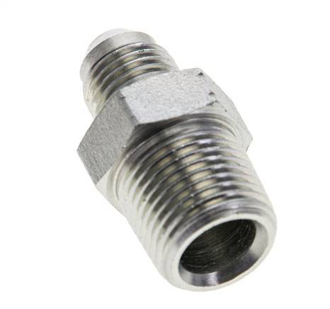 JIC Double Nipple UNF 1/2''-20 x 3/8'' NPT Steel 210bar (2950.5psi) [2 Pieces]