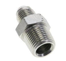 JIC Double Nipple UNF 1/2''-20 x 3/8'' NPT Steel 210bar (2950.5psi) [2 Pieces]