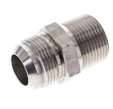 JIC Double Nipple UN 1-5/16''-12 x 1'' NPT Stainless Steel 140bar (1967.0psi)