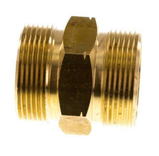 Double Nipple G1 1/2'' Male x Male Left Hand Brass 16bar (224.8psi) 50mm Hex