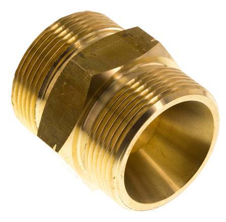 Double Nipple G1 1/2'' Male x Male Left Hand Brass 16bar (224.8psi) 50mm Hex