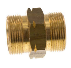 Double Nipple G1 1/4'' Male x Male Left Hand Brass 16bar (224.8psi) 46mm Hex