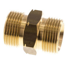 Double Nipple G1'' Male x Male Left Hand Brass 16bar (224.8psi) 36mm Hex