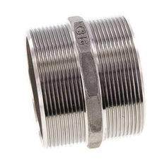 Double Nipple G2 1/2'' Stainless Steel Flat Seal 16bar (224.8psi) 78mm Hex