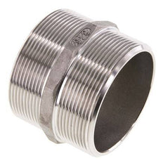 Double Nipple G2 1/2'' Stainless Steel Flat Seal 16bar (224.8psi) 78mm Hex