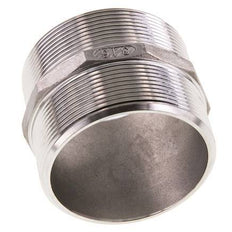 Double Nipple G2 1/2'' Stainless Steel Flat Seal 16bar (224.8psi) 78mm Hex