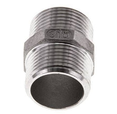 Double Nipple G3/4'' Stainless Steel Flat Seal 16bar (224.8psi) 29mm Hex