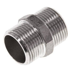 Double Nipple G3/4'' Stainless Steel Flat Seal 16bar (224.8psi) 29mm Hex