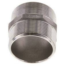Double Nipple G2'' Stainless Steel Flat Seal 16bar (224.8psi) 62mm Hex