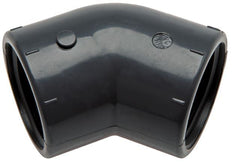 45deg Angled Fitting Rp3/4'' Female PVC-U 16bar (224.8psi) EN 1452-3 [2 Pieces]