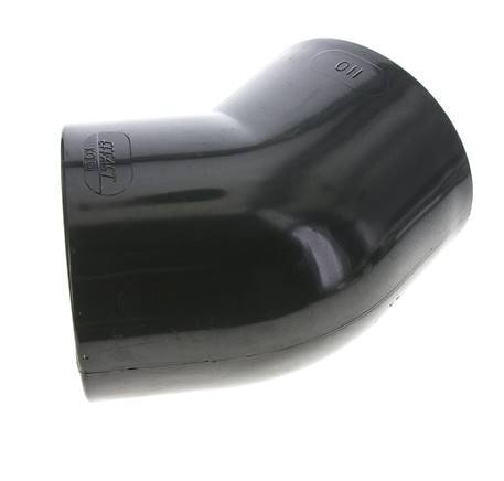 45deg Angled Fitting Rp4'' Female PVC-U 16bar (224.8psi) EN 1452-3