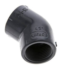 45deg Angled Fitting Rp3/4'' Female PVC-U 16bar (224.8psi) EN 1452-3 [2 Pieces]