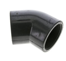 45deg Angled Fitting Rp3'' Female PVC-U 16bar (224.8psi) EN 1452-3