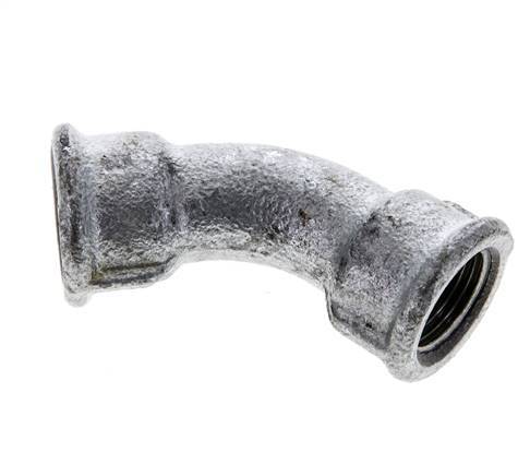 45deg Angled Fitting Rp3/8'' Female Cast Iron 25bar (351.25psi) [2 Pieces]