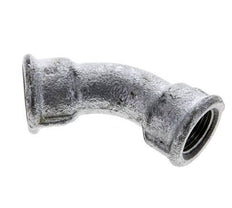 45deg Angled Fitting Rp3/8'' Female Cast Iron 25bar (351.25psi) [2 Pieces]