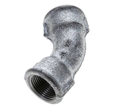 45deg Angled Fitting Rp3/4'' Female Cast Iron 25bar (351.25psi) [2 Pieces]