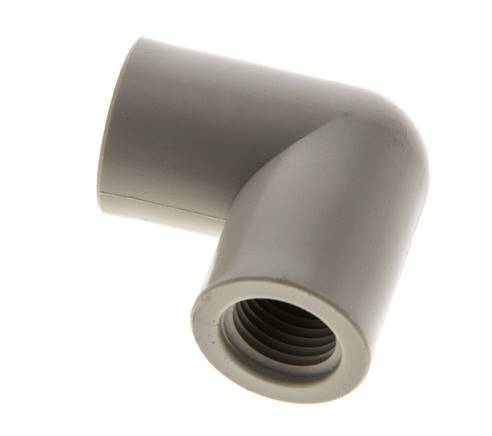 90deg Angled Fitting G1/4'' Female Polypropylene (pp) 10bar (140.5psi) FDA