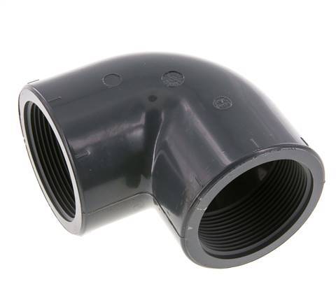 90deg Angled Fitting Rp2'' Female PVC-U 16bar (224.8psi) EN 1452-3