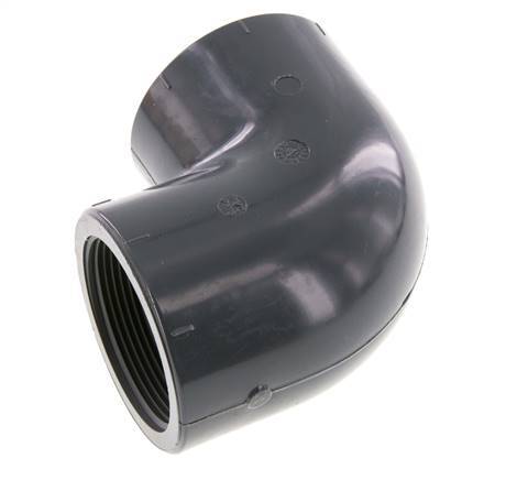 90deg Angled Fitting Rp2'' Female PVC-U 16bar (224.8psi) EN 1452-3