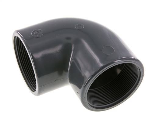 90deg Angled Fitting Rp2 1/2'' Female PVC-U 16bar (224.8psi) EN 1452-3