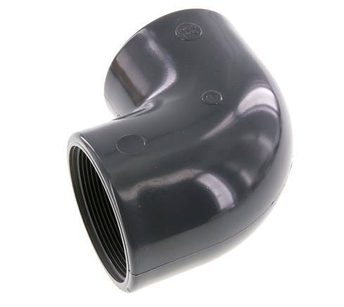 90deg Angled Fitting Rp2 1/2'' Female PVC-U 16bar (224.8psi) EN 1452-3