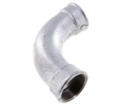 90deg Angled Fitting Rp2'' Female Long Cast Iron 25bar (351.25psi)