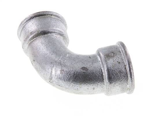 90deg Angled Fitting Rp1 1/2'' Female Short Cast Iron 25bar (351.25psi)