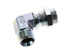 90deg Angled Fitting G1'' Bulkhead High Pressure Steel 60° Cone 225bar (3161.25psi) Hydraulic