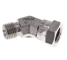 45deg Angled Fitting G1/4'' Female x Male High Pressure Stainless Steel 60° Cone 350bar (4917.5psi) Hydraulic