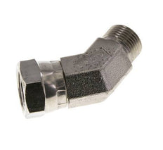 45deg Angled Fitting G3/8'' Female x Male High Pressure Stainless Steel 60° Cone 325bar (4566.25psi) Hydraulic