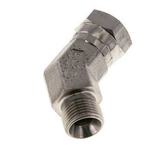 45deg Angled Fitting G3/8'' Female x Male High Pressure Stainless Steel 60° Cone 325bar (4566.25psi) Hydraulic