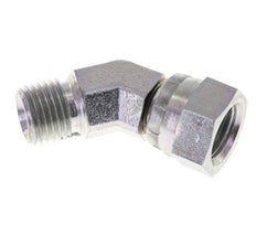 45deg Angled Fitting G1/4'' Female x Male High Pressure Steel 60° Cone 350bar (4917.5psi) Hydraulic