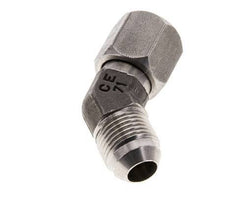 45deg JIC Angled Fitting UNF 3/4''-16 Male x Female Stainless Steel 275bar (3863.75psi)