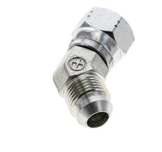 45deg JIC Angled Fitting UNF 3/4''-16 Male x Female Steel 275bar (3863.75psi)